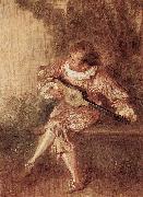 Jean-Antoine Watteau Die Serenate Spain oil painting artist